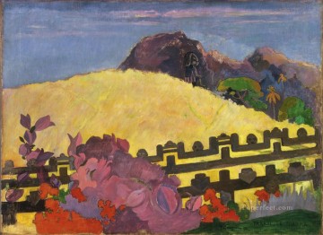 Artworks by 350 Famous Artists Painting - The Sacred Mountain Paul Gauguin
